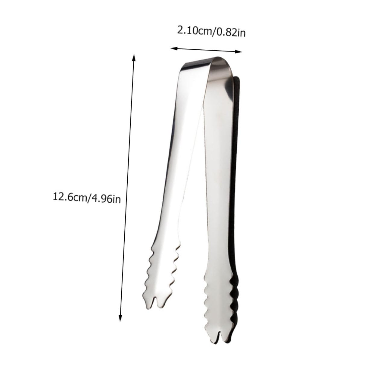 COLLBATH 3PCS Stainless Steel Ice Tongs with Toothed Grip for Serving Ice Cubes Sugar Cubes and Snacks and Comfortable Restaurant Tongs for Bars and Parties