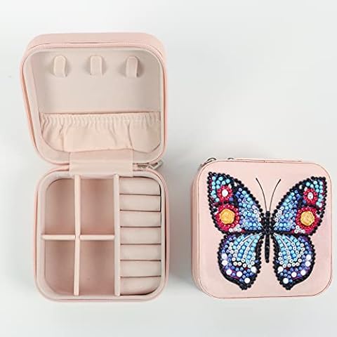 Boîte à Bijoux DCIDBEI avec Peinture Diamant Cover
