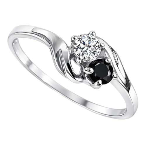 Bague femme argent saphir noir qui ne noircit pas sur la peau