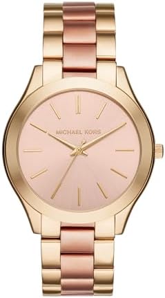 Michael Kors Women's Watch MINI SLIM RUNWAY, 33mm case size, Three Hand movement, Stainless Steel strap