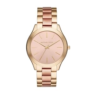 Michael Kors Slim Runway Three-Hand Two-Tone Stainless Steel Women’s Watch (Model: MK3493)