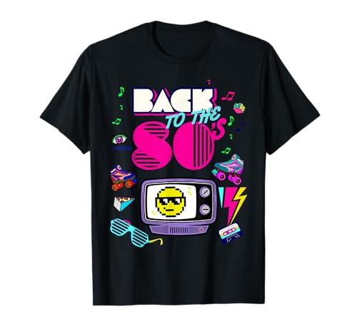 Back To 80's Tees Vintage Retro I Love 80's Graphic Design Camiseta