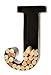 Wine Cork Holder - Metal Monogram Letter (J), Black, Large | Wine Lover Gifts, Housewarming, Engagement & Bridal Shower Gifts | Personalized Wall Art | Home Décor