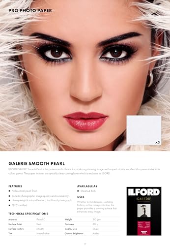 ILFORD GALERIE Prestige Smooth Pearl - 8.5 x 11 Inches, 250 Sheets (2001753)
