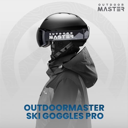 Image of OutdoorMaster Ski Goggles PRO - Frameless, Interchangeable Lens 100% UV400 Protection Snow Goggles for Men & Women (Polarized Gray VLT21%)