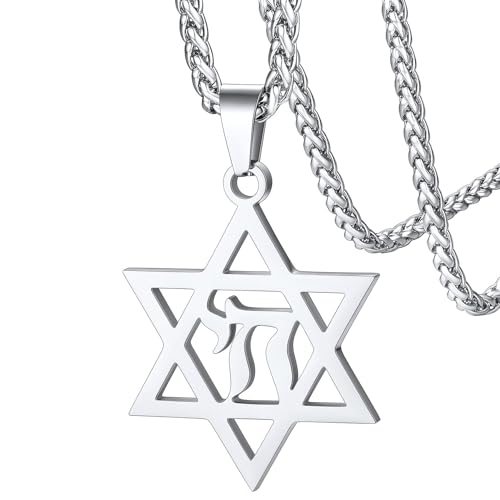 Collier David of Star avec coffret cadeau pour célébration juive