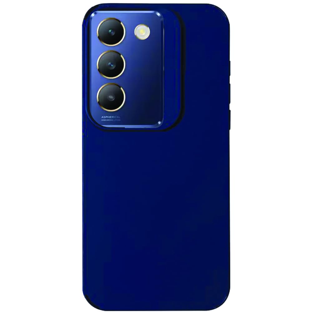 Amazon Brand - Solimo Vivo Y200E 5G Back Cover | Camera Bump Protection & Inner Velvet Fabric Lining | Ultra Slim Matte Soft Rubberised Case Cover for Vivo Y200E 5G (Blue) (B0D2P8TJN9) Amazon Price History, Amazon Price Tracker