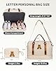 Vogewood Valentines Initial Duffle Bag with Shoe Compartment, Personalized Weekender Bag, Monogram Overnight Bag for Women with Trolley Sleeve & Wet Pocket, Travel Bag with Makeup Bag (Letter K) #1