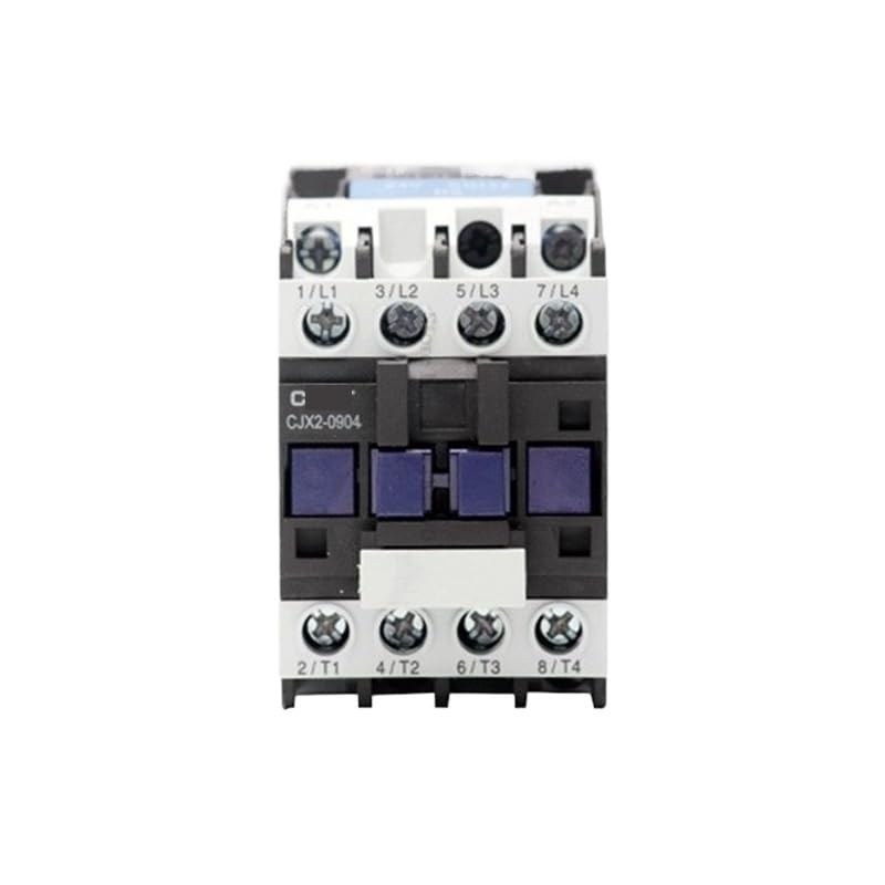 CJX2-0904 4NO CJX2-0908 2NO 2NC magnetyczny stycznik AC na szynie DIN 9A napięcie cewki 380 V 220 V 110 V 36 V 24 V LC1-D 09004 09008 (CJX2-0904, 220V)