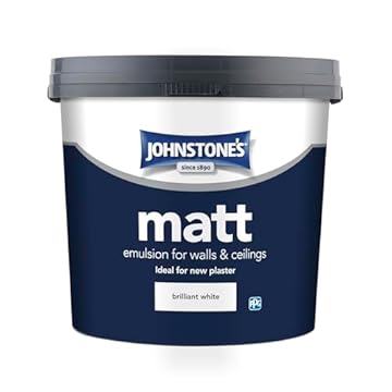 5LTR - JOHNSTONES JONMAT CONTRACT MATT EMULSION BRILLIANT WHITE