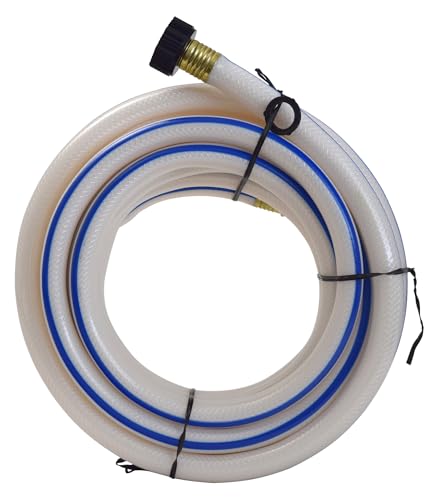 Valterra W01-6300 AquaFresh High Pressure Drinking Water Hose - 5/8' x 25', White
