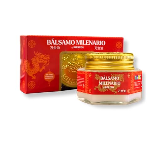Bálsamo Milenario Original 30g | Crema Efecto Frio Piernas Cansadas | Alivio Muscular, Articulaciones y Contracturas | Alivio Dolor Espalda | Crema del Tigre Tradicional China | 12% Alcanfor