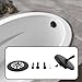 SG Store Trip Lever Tub Trim Kit Two Hole Overflow Face Plate Bath Tub Overflow Cover for 1-1/2