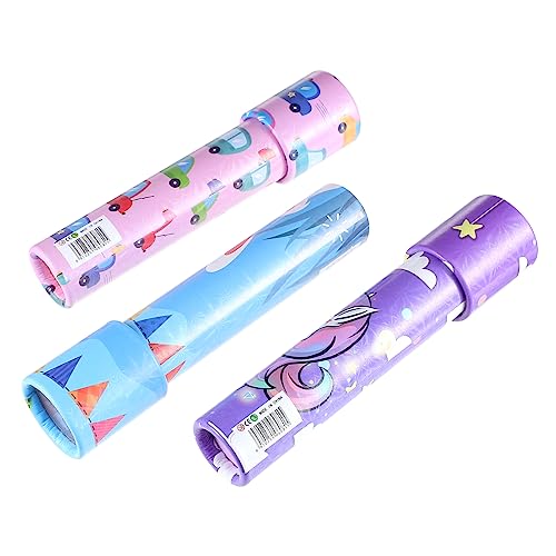 Yardwe 3 Stück Cartoon Kinder Kaleidoskop Spielzeuge