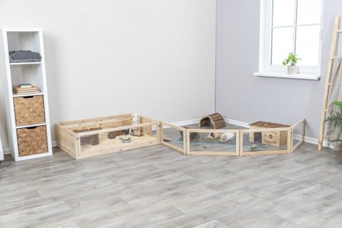 Trixie Indoor Freilaufgehege, Meerschweinchen, 4 Elemente à 60 × 30 cm