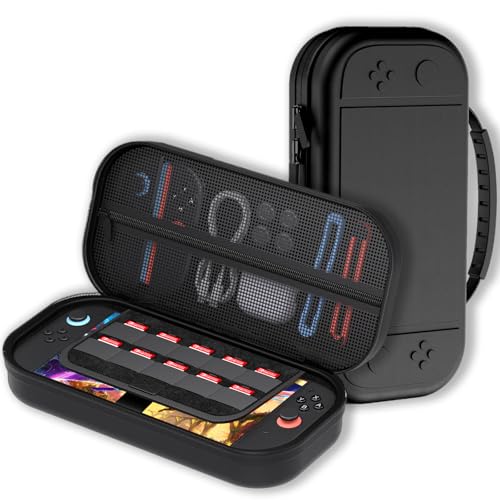 Étui pour Switch 2 Gaekol avec rangement 10 jeux et coque de protection rigide