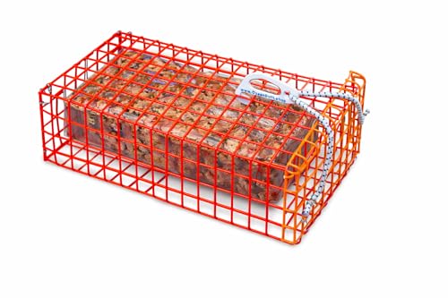 OceanBuilt 1" Chum Box Caja para Cebo Pesca 12" x 7" x 4" Malla PVC Plateada