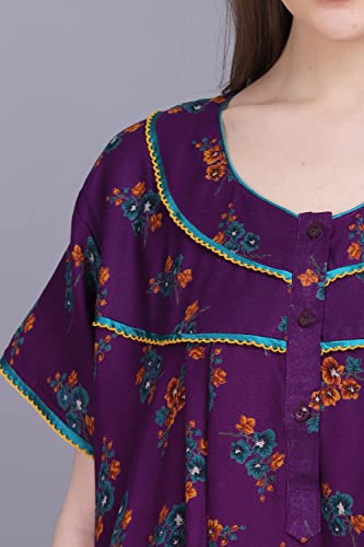 Image of Women's Alpine Mix Print Maxi Nightgown