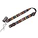 MUSIC FIRST Classic Country style Soft Yarn-dyed fabric & Genuine Leather Ukulele Strap Ukulele Shoulder Strap Version 2.0
