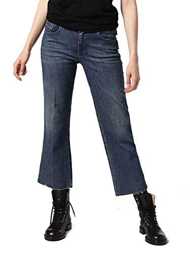 Jeans stretch femmes DIESEL Sandy-Kick 0684K bleu en coton