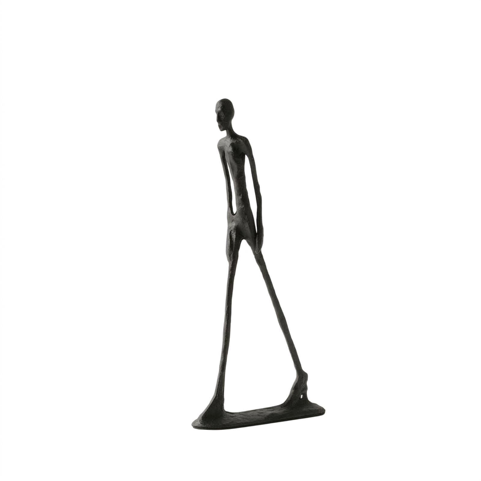 Abstract Human Figurine Minimalist Abstract Human Statue Matte Black Figurine with Rectangular Base for Simplicity Seekers, Shelf, Console Table-image-18