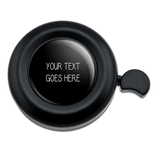 Graphics and More Personalized Custom Black Background Any Occasion Bicycle Handlebar Bike Bell