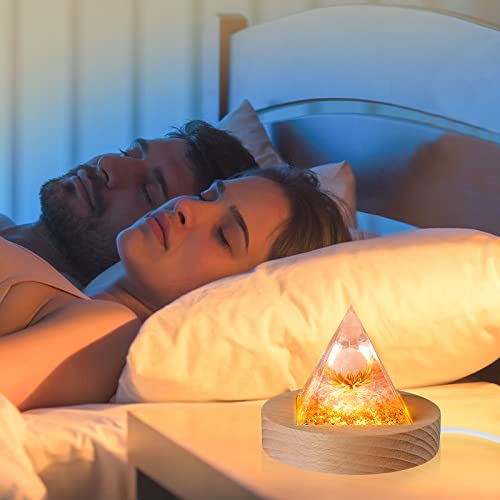 2 Pieces Wood Led Light Display Base,3 Color Led Adjustable Switch Wooden Base Lighted Stand Display For 3D Crystal Glass Resin Art (Round) #TOP3