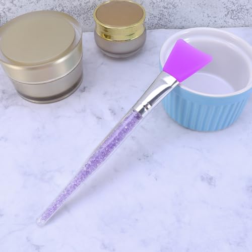 FRCOLOR 3pcs Silicone Face Mask Brush Face Mask Makeup Makeup Mask Brush Set Skin Care Beauty Tool, lilax3pcs, 17*3cmx3pcs - Image 4