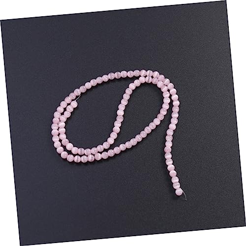 Bracelet perles oeil de chat homme extensible avec pendentif chat rond - 4