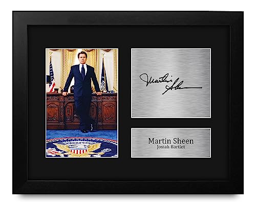 HWC Trading Martin Sheen The West Wing Framed Gifts Printed