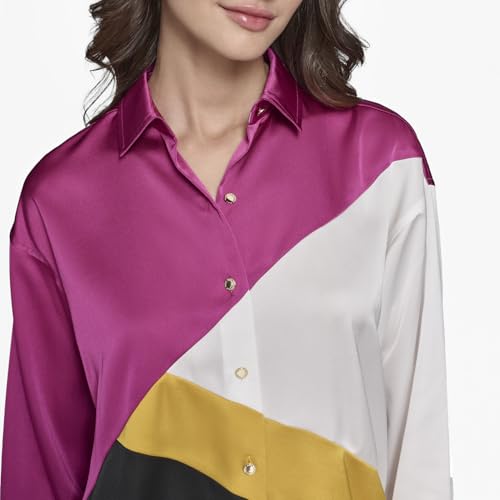 Chemisier doux Karl Lagerfeld femme, haut fluide élégant et confortable