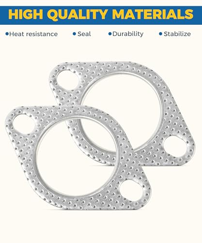 Ubog UBOG6601 2Pcs Exhaust Gasket,Exhaust Flange Gasket,Catalytic Converter Gasket,Car Accessories Exhaust Flange,Exhaust Flange Repair Kit thumb #2