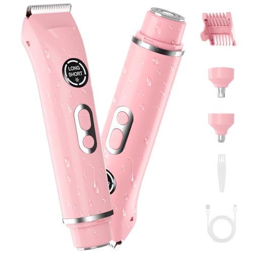 Rasoir électrique indolore contre les irritations du maillot avec kit 4 têtes