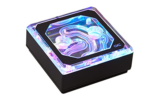 Alphacool Eisblock XPX Aurora Edge CPU ウォーターブロック デジタルRGB ブラック/プレキシ