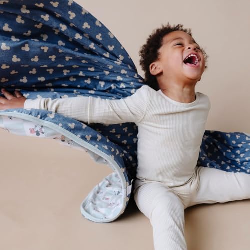 Image of Copper Pearl Jumbo 3-Layer Baby Blanket: Soft Baby Quilts for Boys and Girls | Breathable, Cozy, Toddler Blanket | Baby Quilt for Newborns | 46x46 Premium Polyester /Rayon | Mickey Mouse & Friends