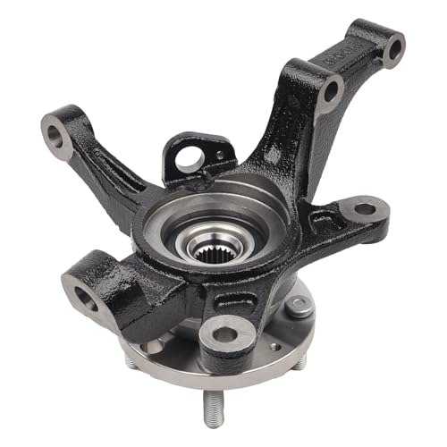 Autoround 96535190 Front Left Steering Knuckle & Wheel Bearing Hub Assembly Fit for Chevrolet Aveo 2004-2011, Aveo5 2007-2011, Pontiac G3 2009-2010, Driver Side