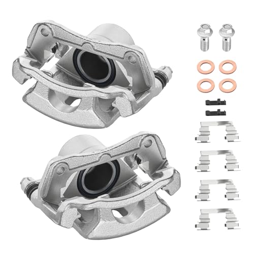 Image of BDFHYK 18-B4881 18-B4880 Front Disc Brake Caliper Assembly Compatible with Chevrolet Cobalt 2005-2010, for Pontiac G5 /Pursuit 2005-2009, for Saturn Ion 2003-2007, 2.2L 2.4L L4 GAS 2pcs
