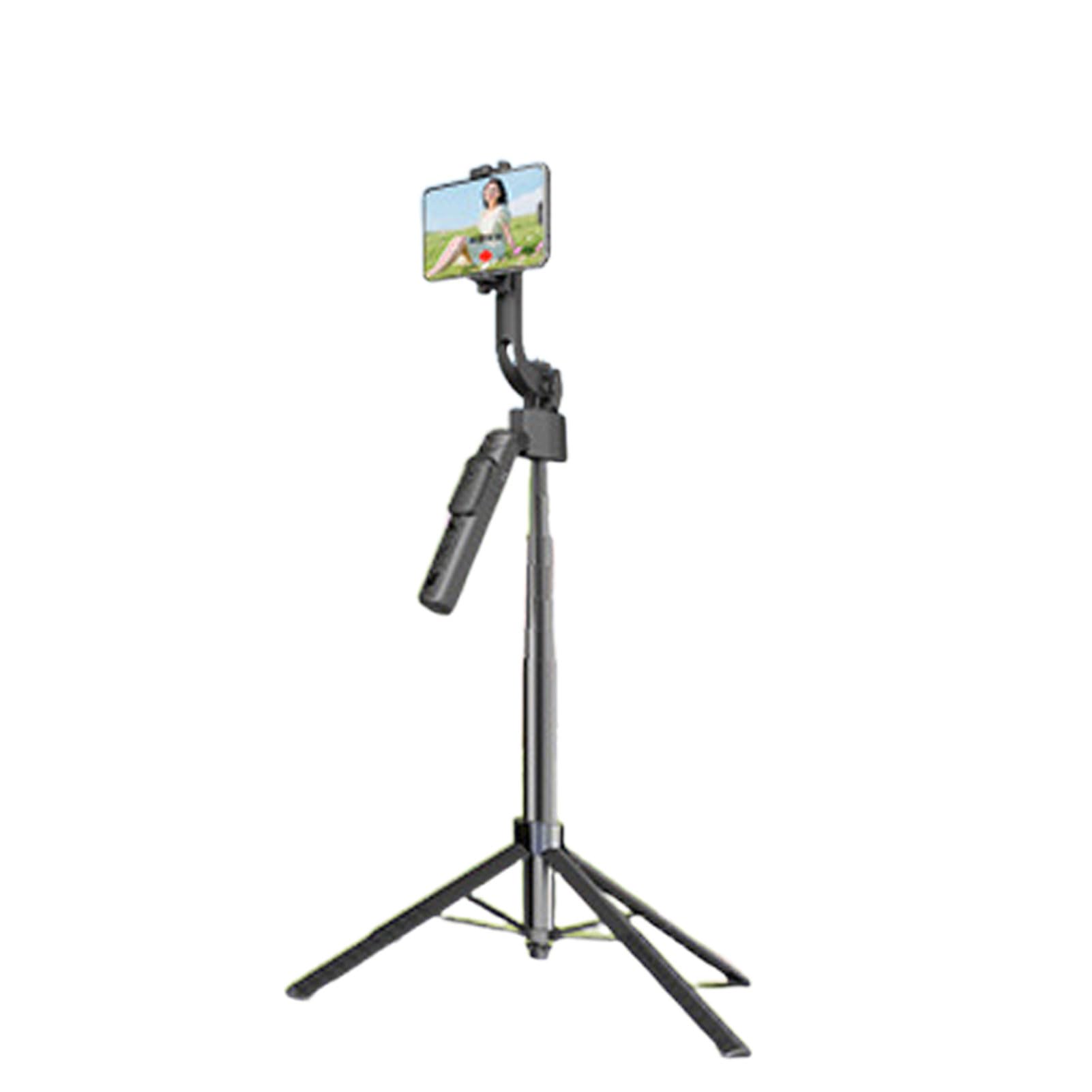 Selfie Stick AI Intelligente con Rilevamento Automatico Panorama a 360 Gradi, Treppiede per Rilevamento del Volto AI con Telecomando BT 5.0, 8 Sezioni Estensibile a 175 Cm, per Telefono e