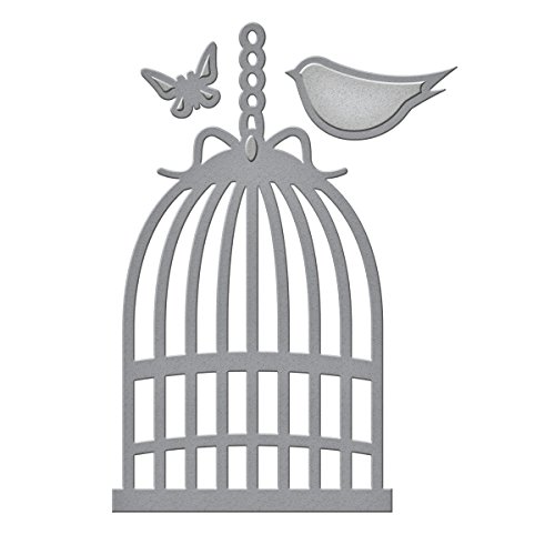 Spellbinders D-Lites Bird Cage Etched Dies, Brown, 17.1 x 8.9 x 0.2 cm