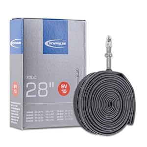 Chambre à air Schwalbe 700x18-28C (27x1) avec Valve Presta SV15 Noire