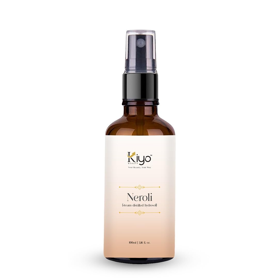 Kiyo Beauty Neroli Hydrosol, Natural Toner And Hydrosol for Skin Care & Hair Care, Hydrating, Calming, Alcohol Free, Chemical & Preservative Free