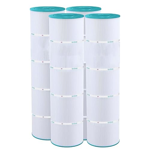 Hurricane Filters 4 Pack HF7459-04 Advanced Pool Filter Cartridge - Replacement for PJAN85, Unicel C-7459, Filbur FC-0800, Jandy Industries CCL-340,CV 340
