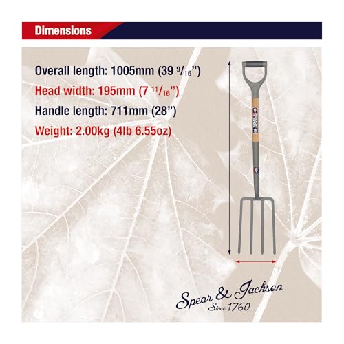 Spear & Jackson 1680NB Neverbend Carbon Grabegabel – Robust und langlebig, ideal für Gartenarbeit… – Ansicht 6