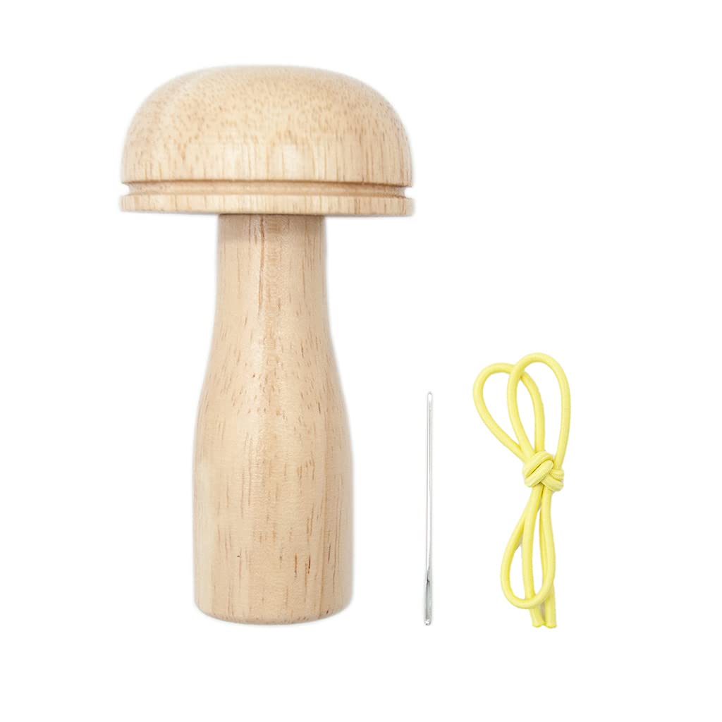 Jazuaiao Mushroom Sewing Container Practical Clothes Sewing Mending Holes Tools Darning Mushroom for Socks Pants Shirts Darning Kit for Socks