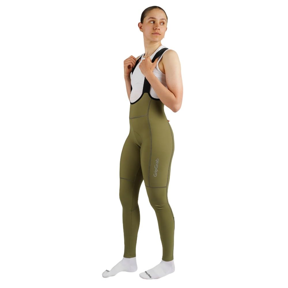 GripGrab PACR Thermo Bib Tights damskie zimowe spodnie wyścigowe MTB Gravel Bike spodnie rowerowe długie z wyściółką spodnie rowerowe