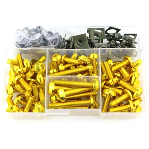 ���g�{���g�L�b�g For F650GS F700GS F800GS F800GT F800ST F800GSA G310R F800R �o�C�N�p �t���t�F�A�����O�{���g�L�b�g �{�f�B���[�N �X�N�����[�i�b�g �o�C�N�}�E���g�L�b�g(Yellow)
