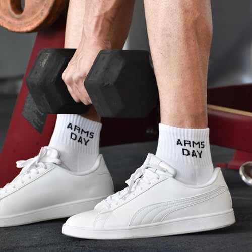 Gym Socks Men, Workout Socks Men, 5 Pairs Mens 9-12 Size, Cushioned Performance Athletic Thick Ankle/Quarter Length2