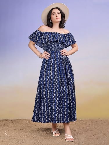 Image of PURVAJA Women's Cotton Dress(Floe-187-190)