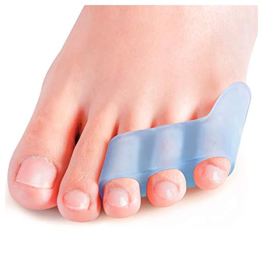 Povihome 10 Pack Pinky Toe Separator and Protectors, Toe Separators for Overlapping Toe, Curled Pinky Toes Separate and Protect - Spacers for Morton's Neuroma Pain Relief