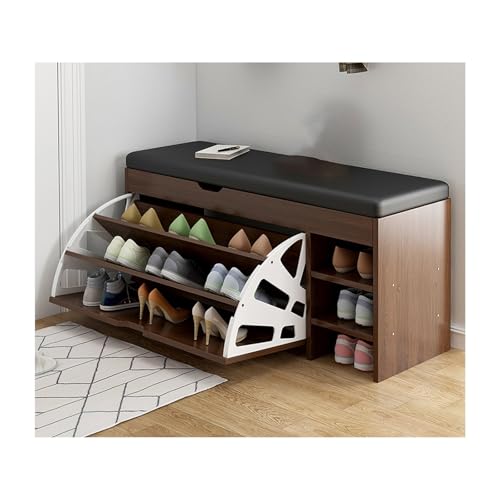 Banc chaussures d'entrée pour ranger les bottes et souliers sans encombrer